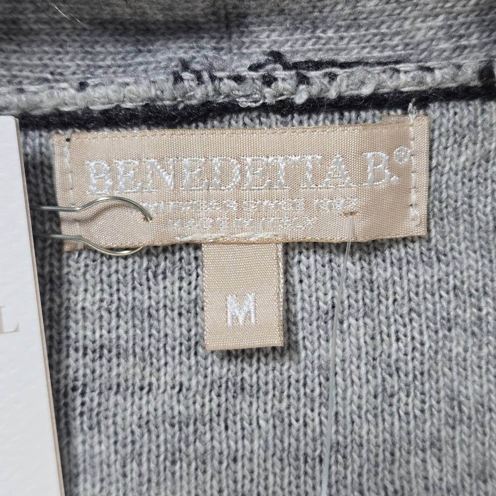 BENEDETTA B Knitwear Merino Wool Cashmere Blend‎ Cardigan Sweater M Italy - Picture 6 of 9